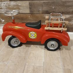 Morgan Cycle Hook And Ladder Fire Truck Sit On.