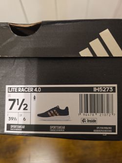Adidas Lite Racer 4.0 Size 7.5