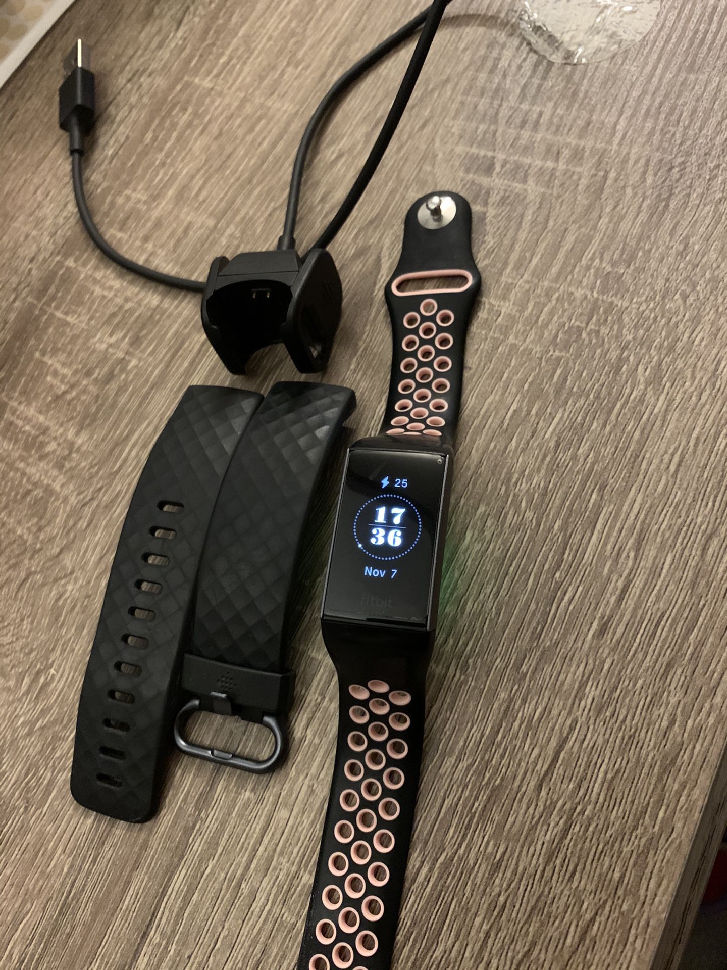Fitbit Charge 3 with Two Band and Charger