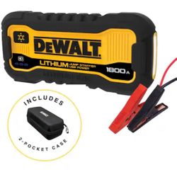 1800 Peak Amp Lithium Jump Starter with USB Power Bank and Carrying Case