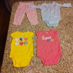 Baby Clothes 1 - 12 Months 21 Items Total