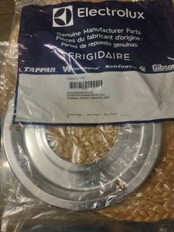 (2) 8.25 Electrolux Circular Gas Drip Pan Chrome