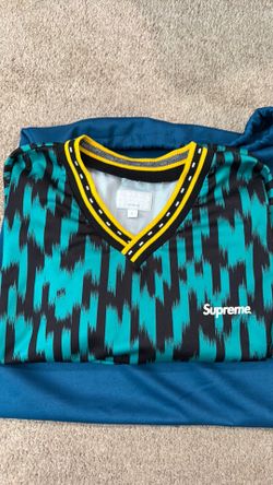 Supreme New York Striker Soccer Jersey Sz.Large Teal Rare Vintage SS 2015