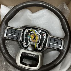 21-23 F150 King Ranch Steering Wheel OEM