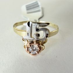 14k Gold 15 Ring