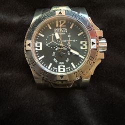 Invicta Reserve Collection Swiss Made Chronograph Watch - Day/Date Silver No Band