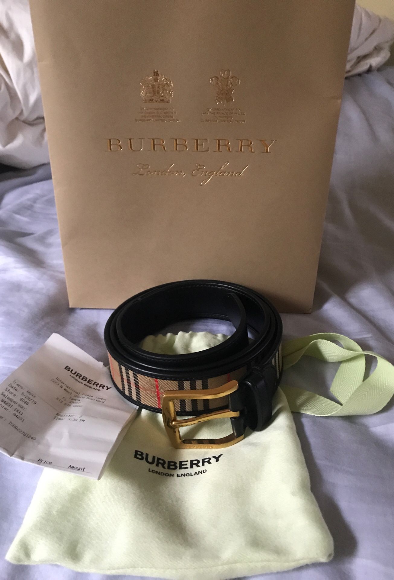 Burberry Belt Men Size 36-42