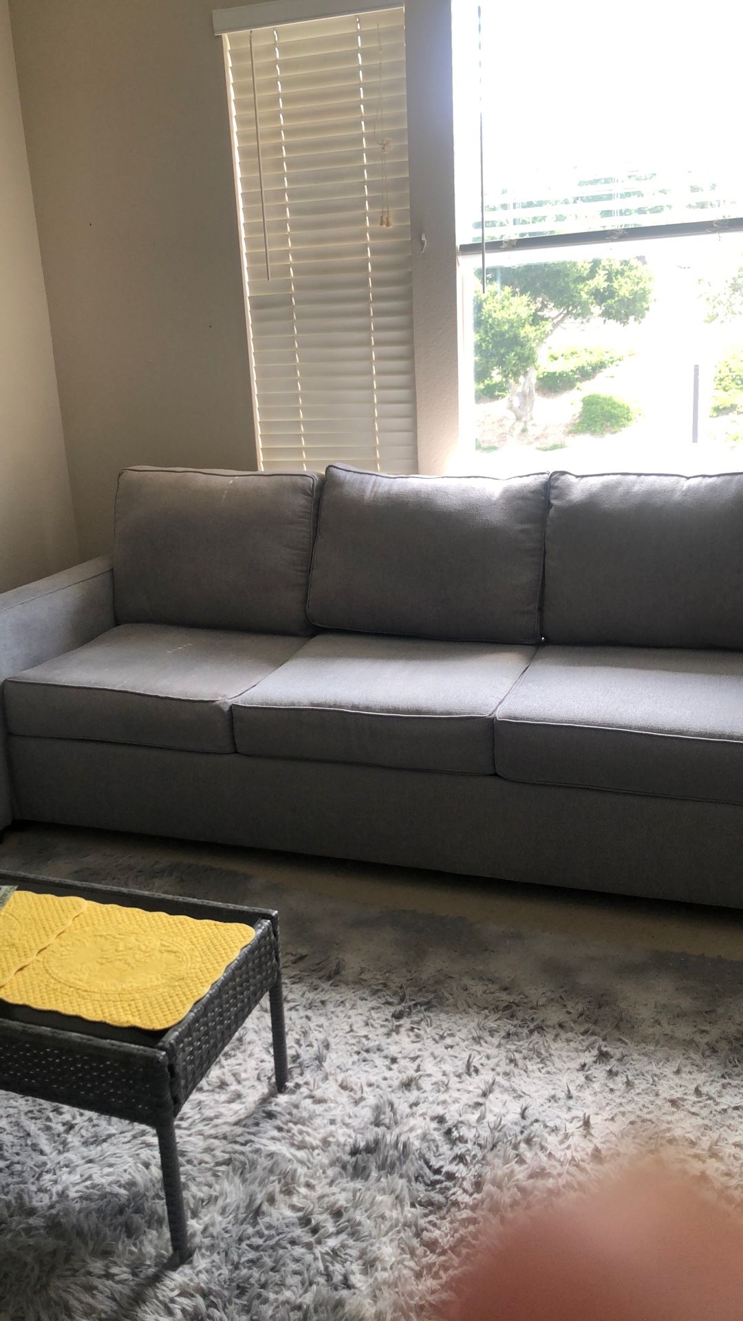 Beautiful Grey 3 Seater Couch And Loveseat Like Brand New
