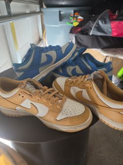 Nikè dunks baby blue and mustard yellow