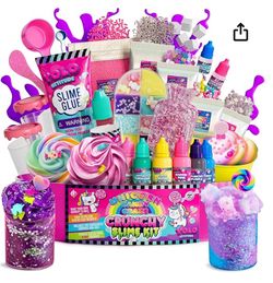 YOLO Unicorn Candy Craze Slime Kit – DIY Slime Set – Girls 8-12