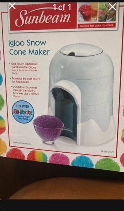 Igloo snow cone maker