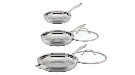 Cuisinart Tri-Ply Clad Stainless Steel 5-piece Skillet Set
