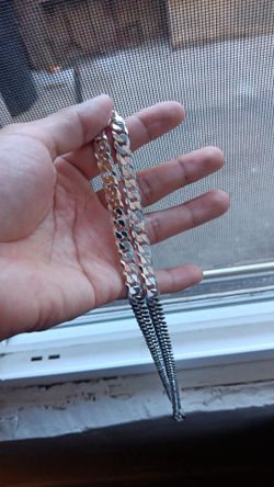 925 silver chunky crub link