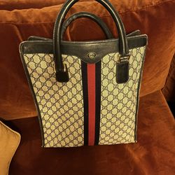 Vintage Gucci Ophidia Web Sherry Tote