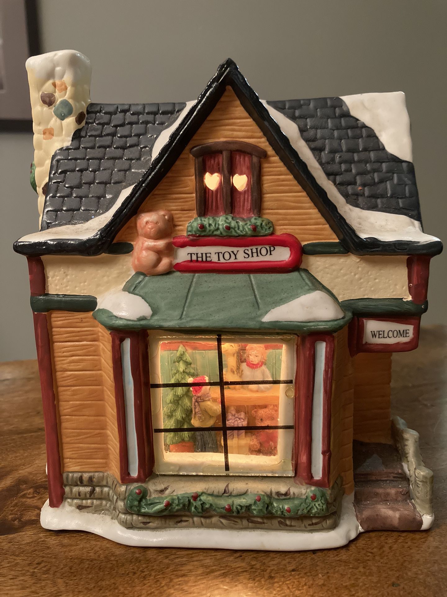 Christmas Village/ 1999  Hand painted Porcelain The Toy Shop