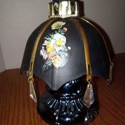 Nice Vintage 1950s Black Dresser Umbrella Perfume Bottle 51/2"+4"Very Rare  $35 F