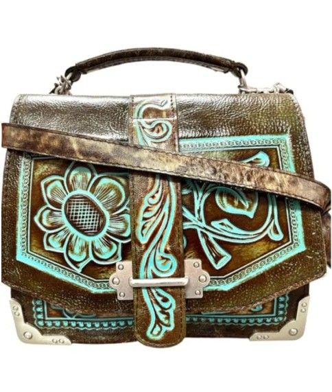 Patricia Nash Stella Tooled Handbag Set