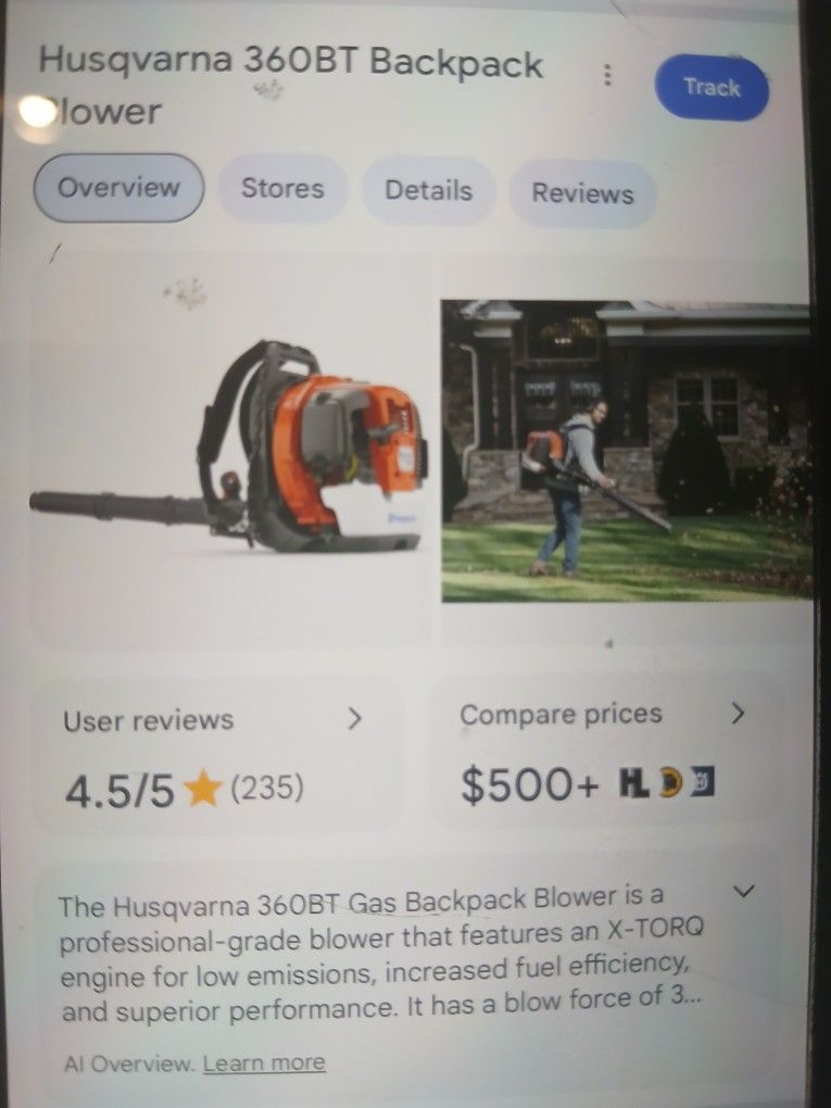 Husqvarna 360bt Backpack Blower