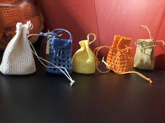 Gift bags by art braided ,burlap bags.