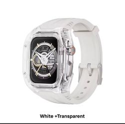 Luxury Transparent Full Cover Case Mod Kit Modified Protective case TUP Strap for Apple Watch Ultra 49mm