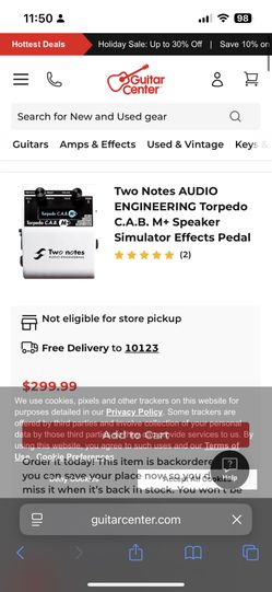 Torpedo C.A.B. Two Notes