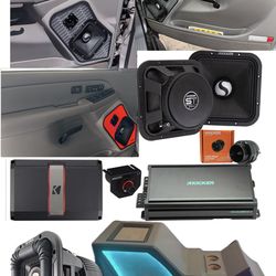 Chevy OR GMC 1999 to 2007 POWERFUL BASS AND VOICE PACKAGE KICKER AUDIO