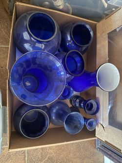 Blue vases