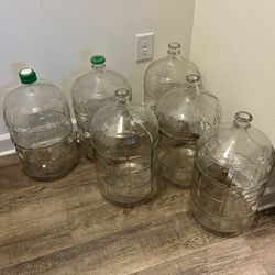 Empty 5 Gallon glass Jugs