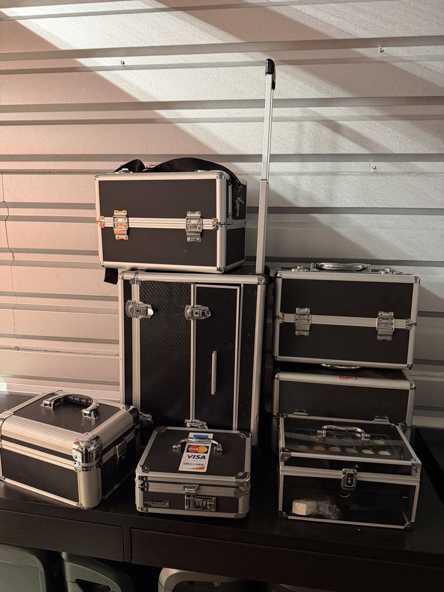 Suitcases for makeup artists