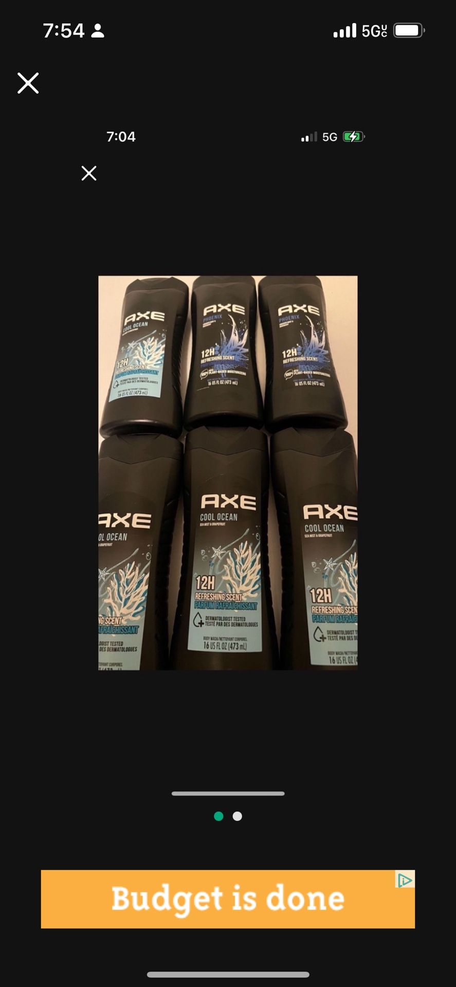 Axe Body Wash 3/$10
