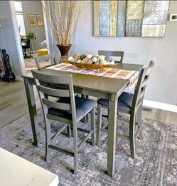 Leatherette Ashley Dining Group with Bench