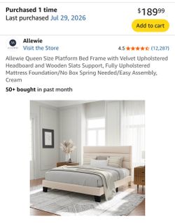 Queen bed frame