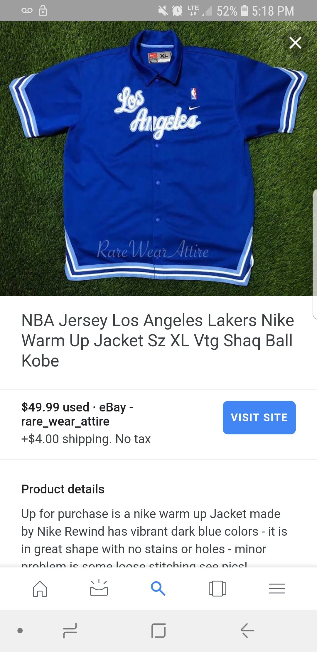 Vintage Lakers Warm Up Jacket for Sale in Long Beach, CA - OfferUp