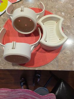 Drink holders and snack accessory holder for hot tub and or pool