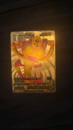 Meowth VMAX Gold Foil Fan Art Card