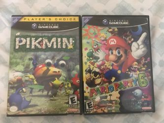 Pikmin & Mario Party 6 Cases Only No Games