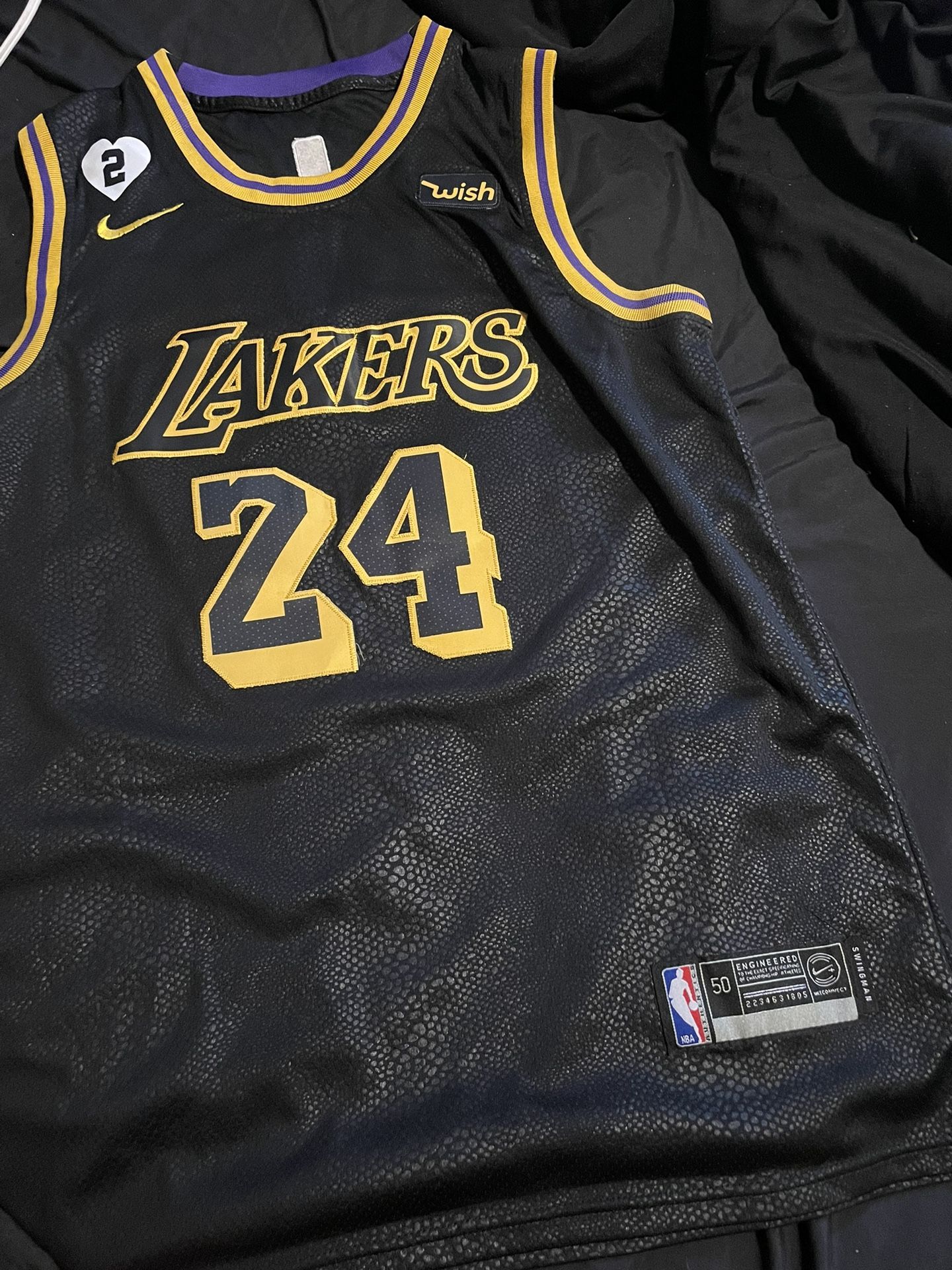 Black Mamba Gigi Edition Lakers Kobe Jersey 