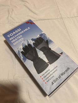 Rechargeable Heated Gloves for Men Women - 7.4V Battery Heated Ski Gloves with Touchscreen & Waterproof Design, 3 Heat Levels, Long-Lasting Winter