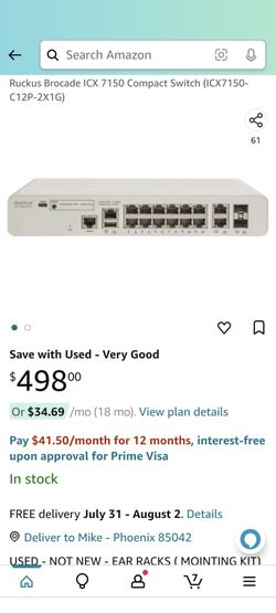 Ruckus Brocade ICX 7150 Compact Switch