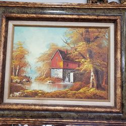 Oil On Canvas Signed Painting