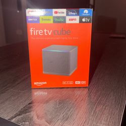 Amazon Fire TV Cube, with AI-powered Fire TV Search, Hands-free streaming device with Alexa, Wi-Fi 6E, 4K Ultra HD