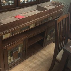 Entertainment Center And 55 Sharp Tv 