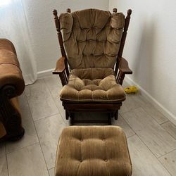 Brown Rocking Chair 