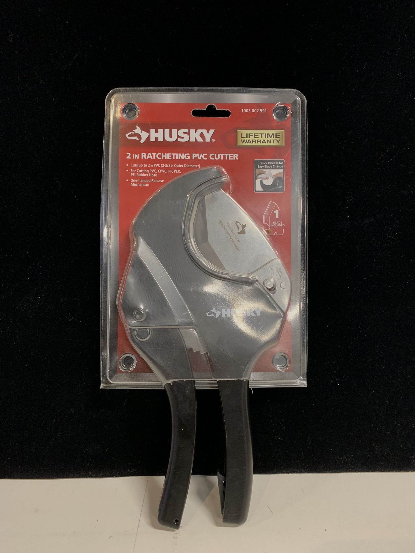 Husky 2 in ratcheting on sale pvc cutter
