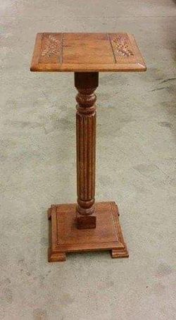 Oak Wood Plant Stand - Firm Price