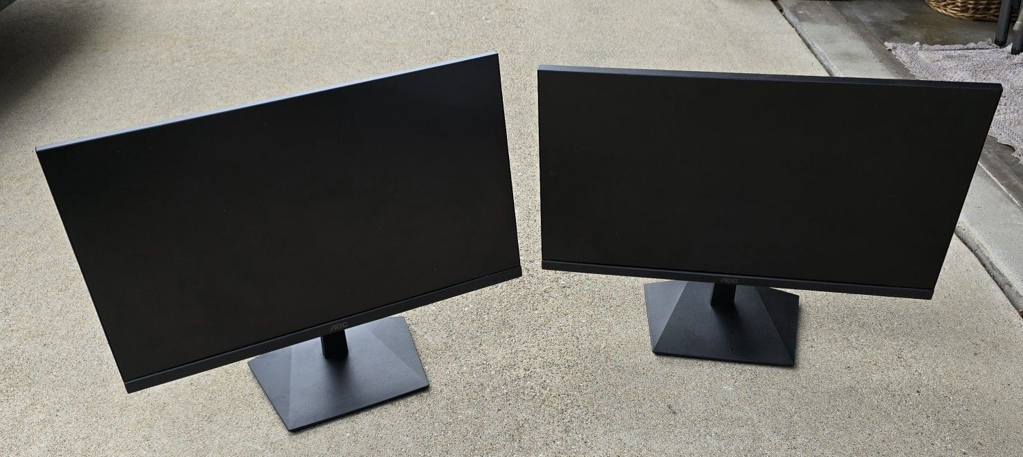 2 AOC 24G15N Gaming Monitors  (like new)