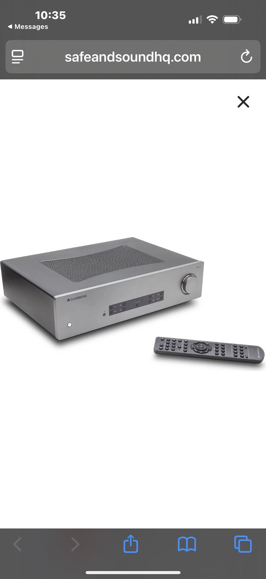 Cambridge Audio CXA81 Integrated Amplifier