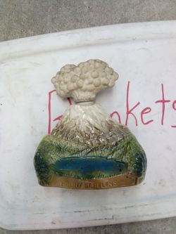 Vintage Jim Beam Mt. Saint Helens spirit decanter
