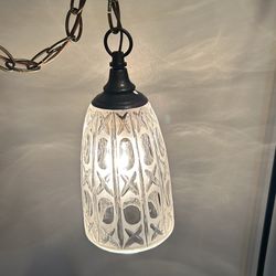 Vintage lead crystal, pendant light