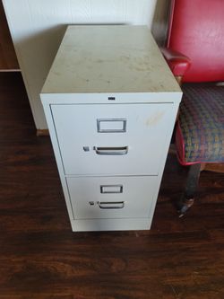 Hon Metal Two Drawer Filing Cabinet